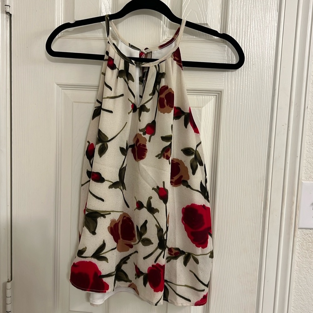Floral Business Casual Tank Top